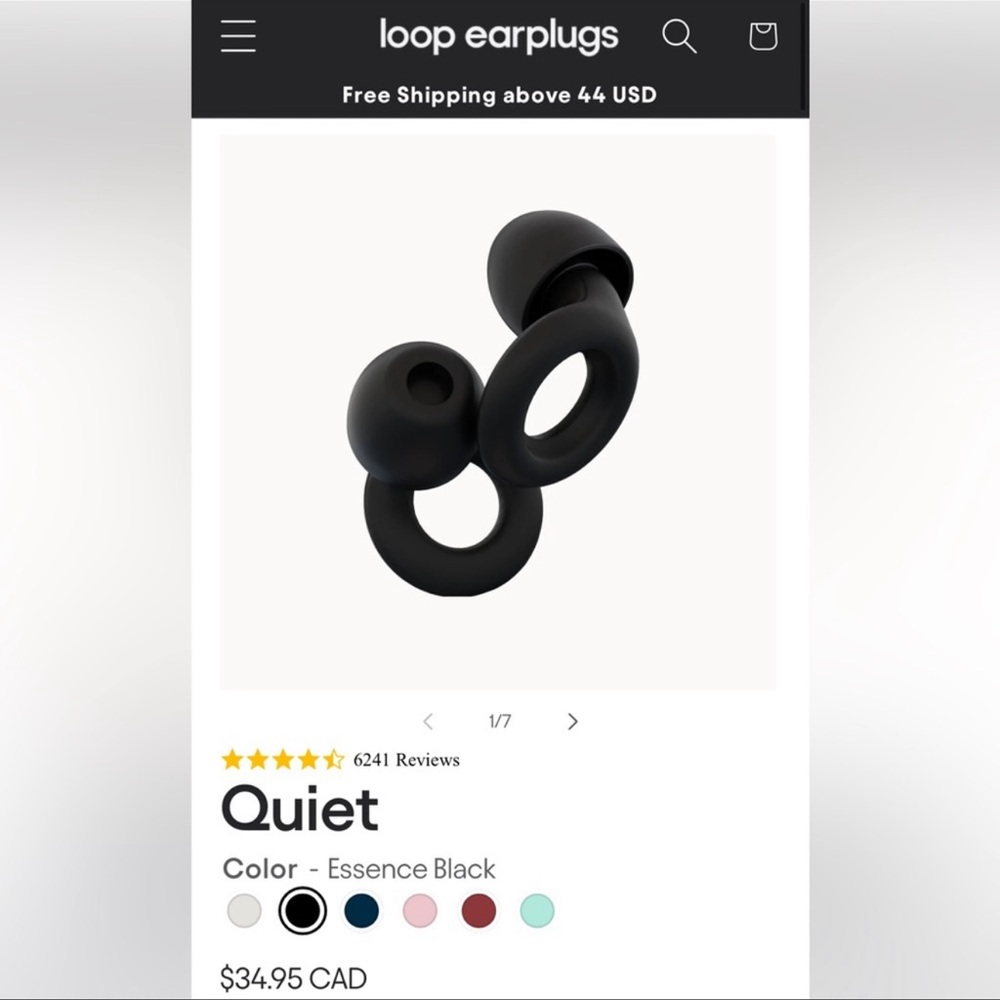 Loop Earplugs Quiet in Essence Black
